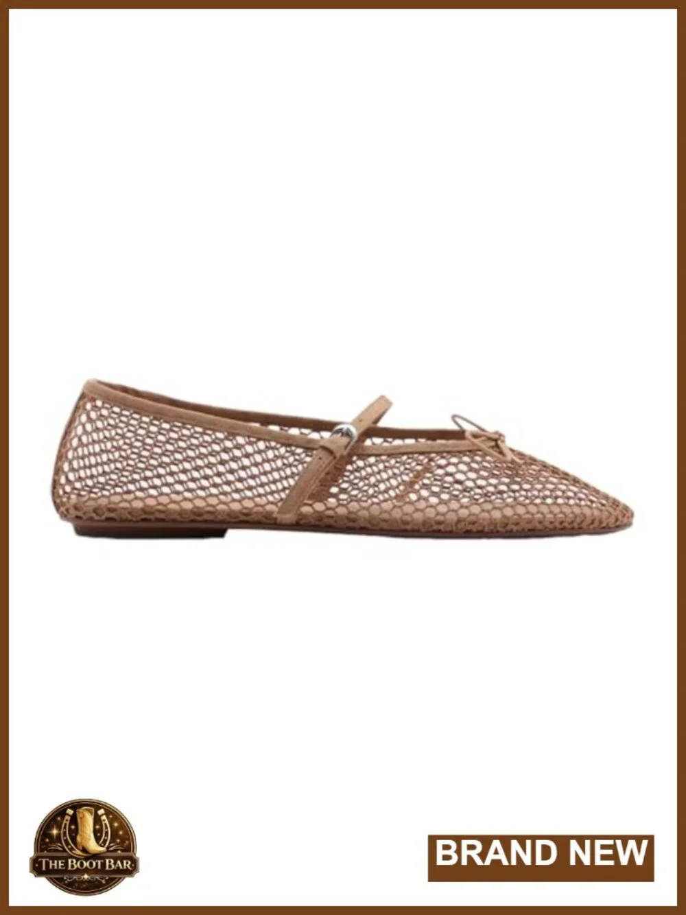 Mesh Ballet Flats Mary Jane Bow Decoration Adjustable Strap Breathable Non Slip
